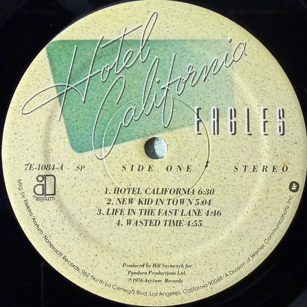 Eagles ‎– Hotel California (США 1976г.) Т