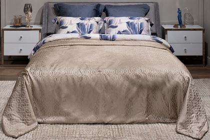Покрывало 220x260 Garda Decor Houston бежевое 121GD-H110/220-POKR ED