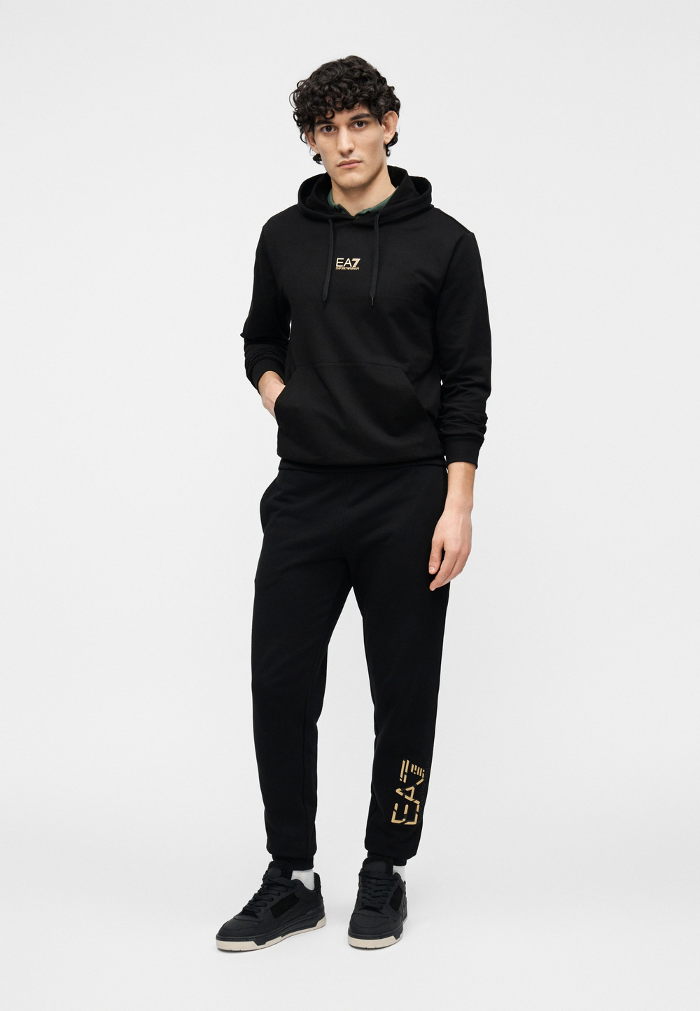 EA7 Emporio Armani UNISEX - Толстовка с капюшоном - Чёрный