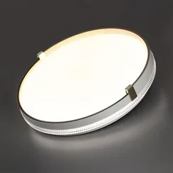 7646/CLN PALE SN 189 Светильник пластик/белый/золотой LED 36Вт 4000К D340 IP43 OLIDI WHITE