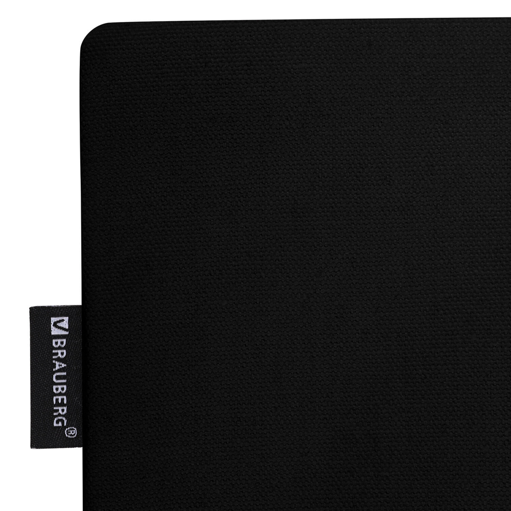 Сумка шоппер BRAUBERG PREMIUM канвас 40х35 см на кнопке карман черный "Aphrodite" (2 штуки в упаковке)