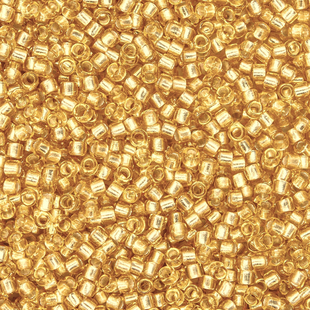 Японский бисер TOHO Round 15/0 (№22F), с внутренним серебрением, прозрачный матовый