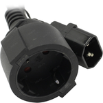 ExeGate EC-30P &lt;EP280681RUS&gt; Кабель IEC-320-C14 - Евророзетка Schuko 0.15м