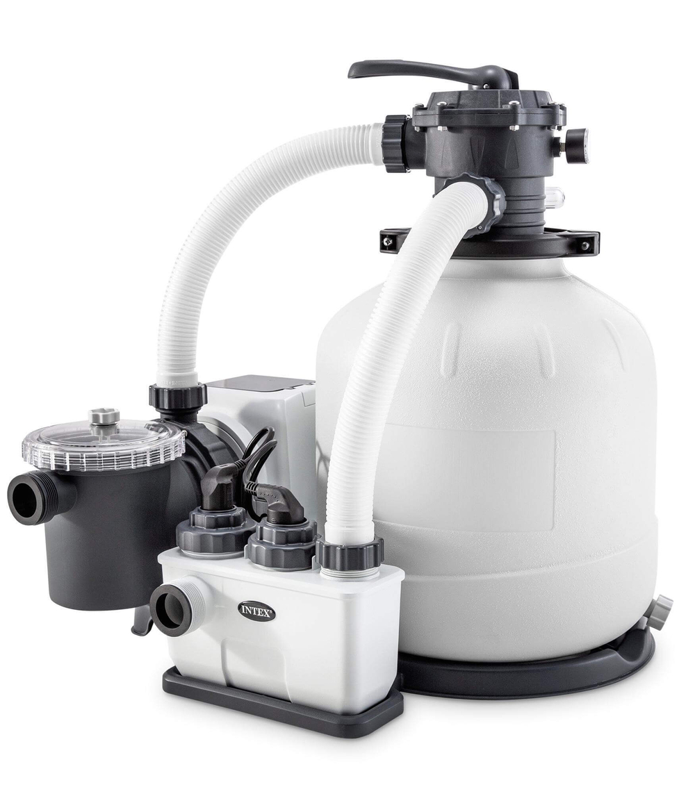 Хлоргенератор (система морской воды) QX2100 Intex с песочным фильтр-насосом 7900 л/ч (26676)
