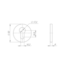 Накладка PUNTO под цилиндр ET.R.ARC.R52 (ET ARC) BL-24 черный