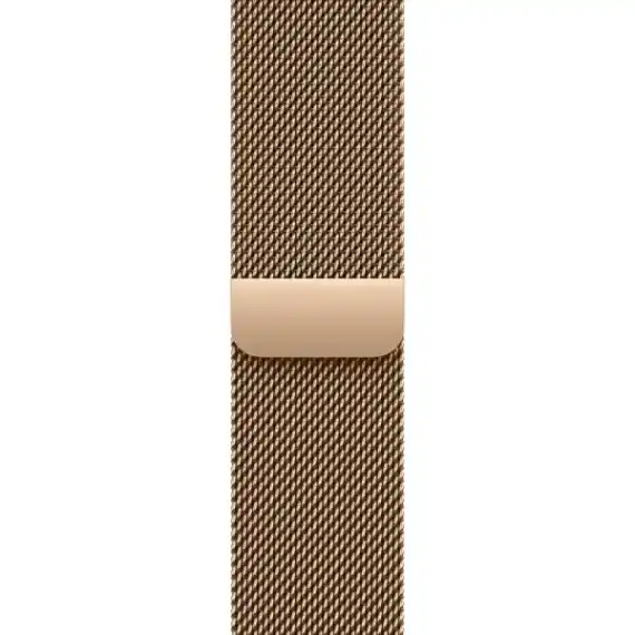 Apple Watch Series 10, 46 мм, корпус из титана цвета «титановый золотой», спортивный ремешок цвета «миланская петля» золотой M/L (MX003)