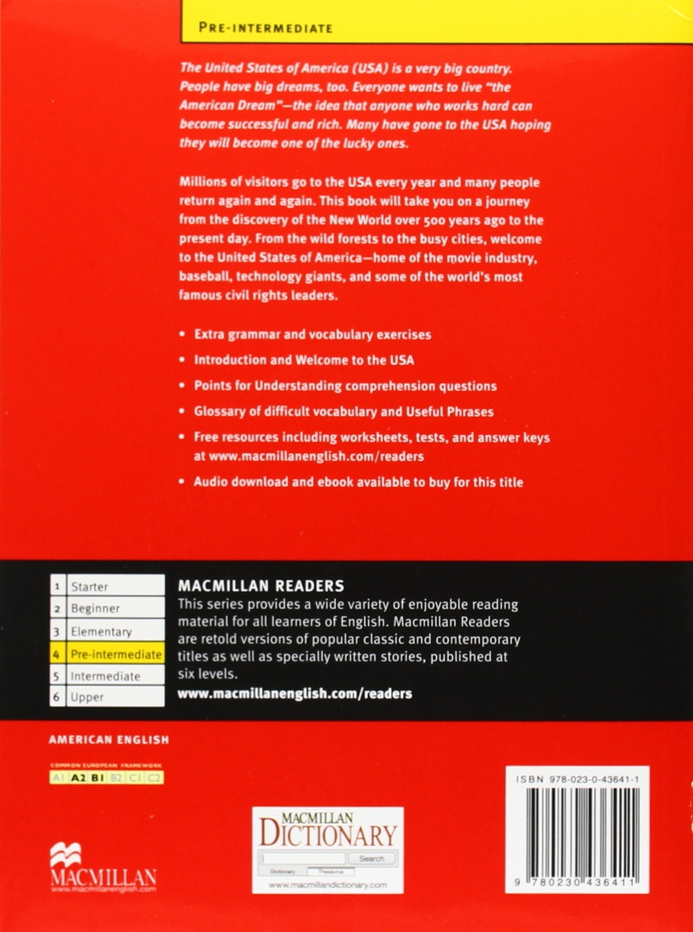 Macmillan Readers Cultural Readers- United States of America + CD- Pre-Intermediate