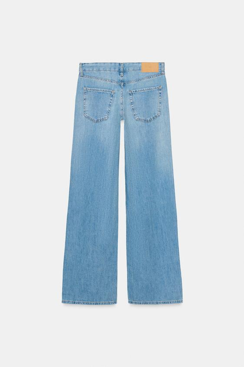 ZARA ДЖИНСЫ Z1975 WIDE-LEG С НИЗКОЙ ПОСАДКОЙ, ГОЛУБОЙ
