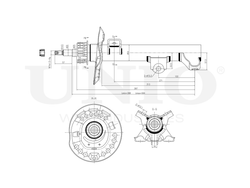 Амортизатор газовый передней подвески UNIO SAB-10781