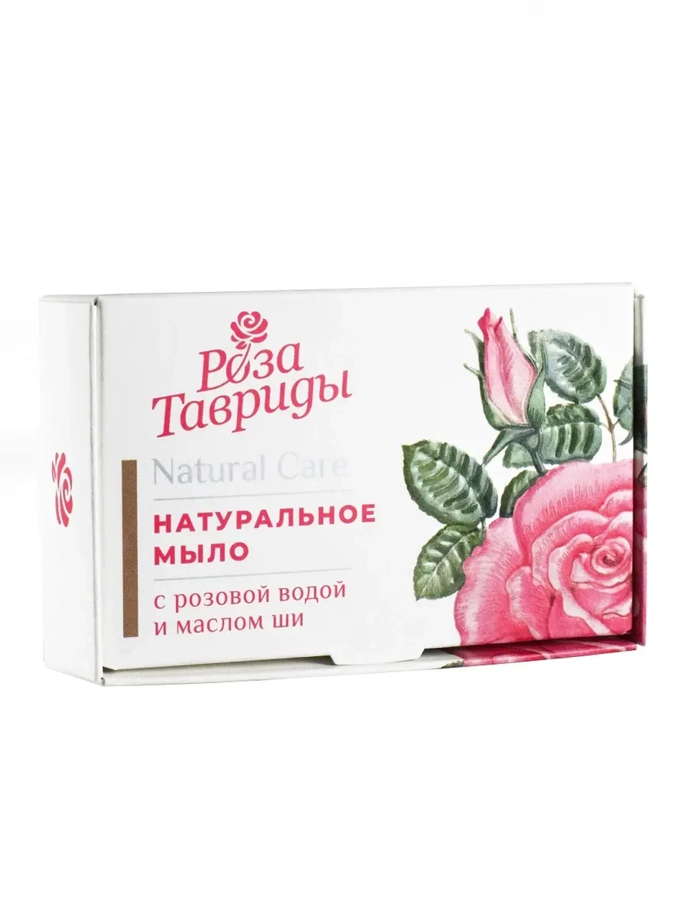 Натуральное мыло с розовой водой и маслом ши , 95г