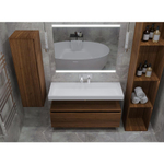 Раковина-моноблок Boheme Flat 100 859-100, Corian белый