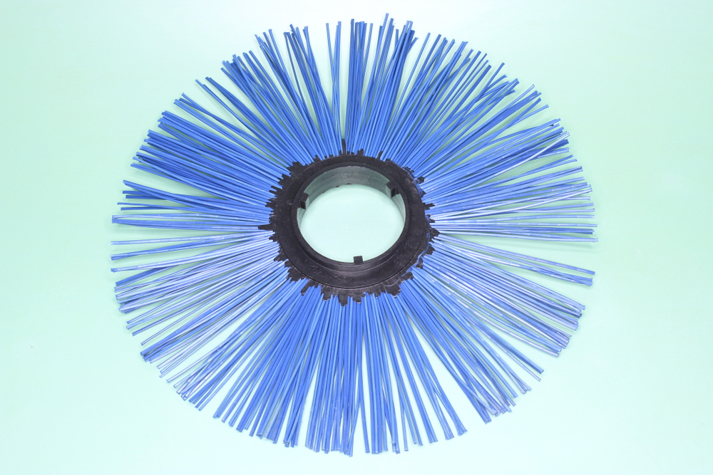 Диск щеточный б/п 120х550 синий, вторичный+первичный полипропилен 50/50 "Conductio"