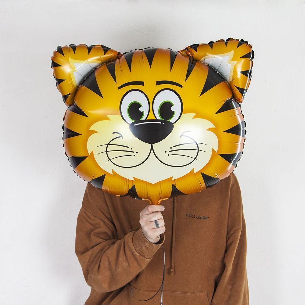 Шар (29"/74 см) Фигура, Большая голова Тигра