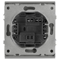 Кнопка ЭРА Arktik 16-1109-03 10АХ-250В алюминий | Эра Arktik