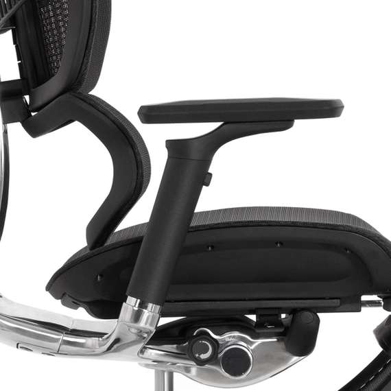 Кресло EXPERT 2 FLY RFYM 01 (сидение MAX с подножкой, подлокотник 6D(360), сетка черн/каркас черн)