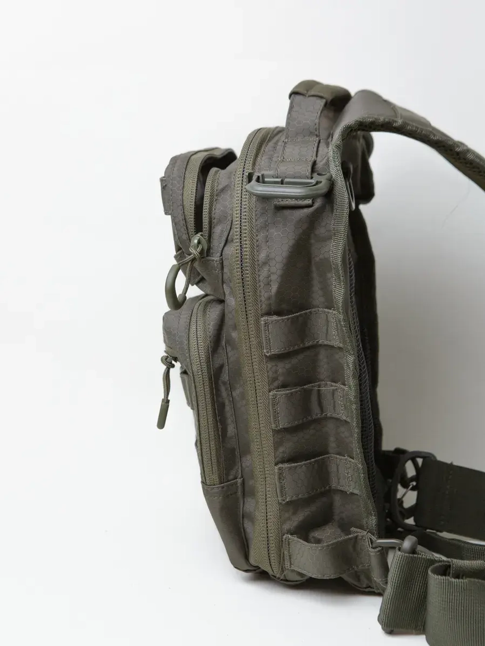 Тактический Рюкзак-сумка GONGTEX однолямочный Олива