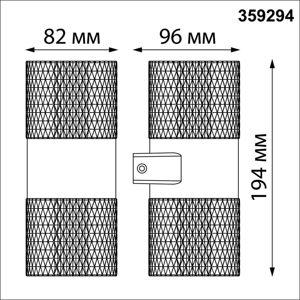 359294 STREET NT24 000 черный Светильник ландшафтный настенный IP65 LED 14W 4000K  175-265V ESTIMA