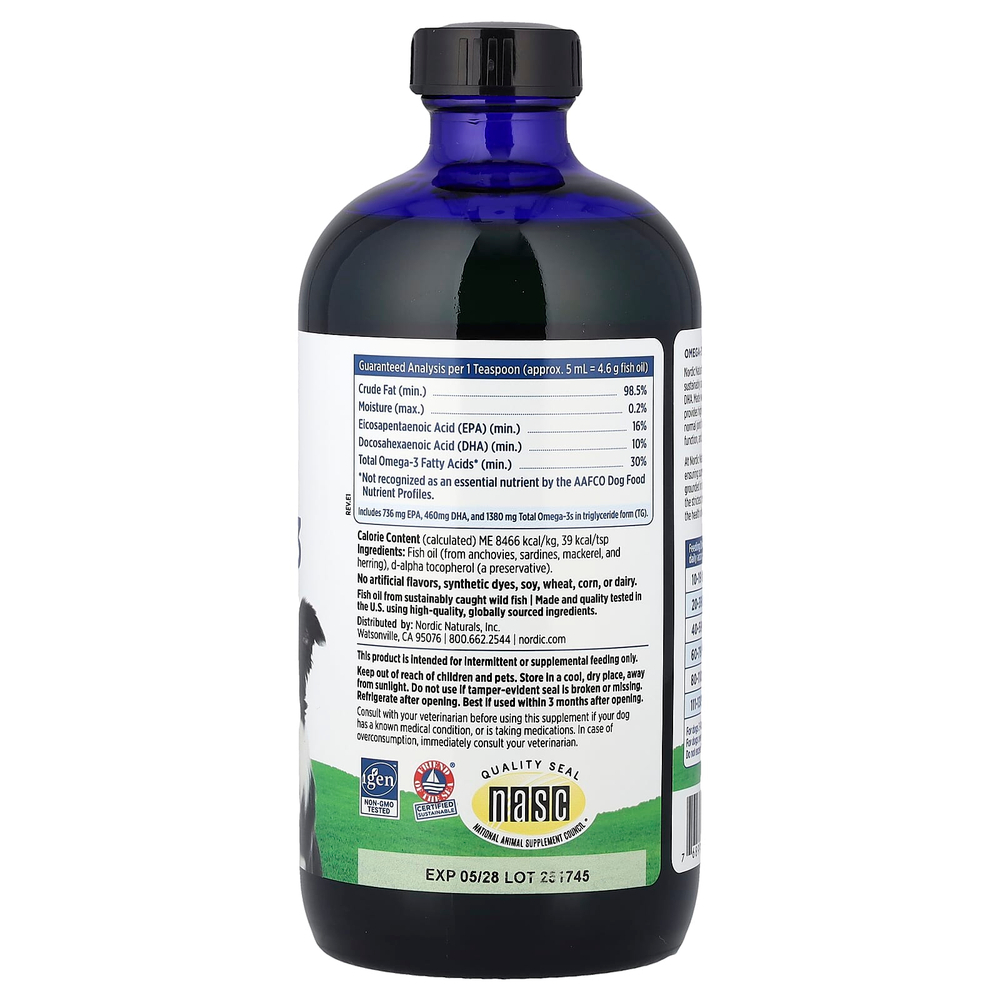 Nordic Naturals, Omega-3 Pet™, для собак, 473 мл (16 жидк. унций)