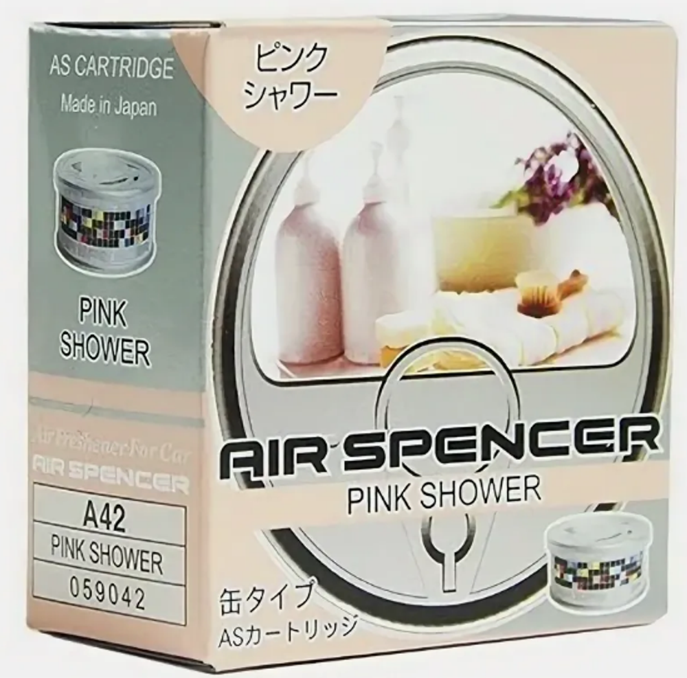 Ароматизатор в банке EIKOSHA" меловой Spirit refill - А-042 - PINK SHOWER/розовый дождь 059042
