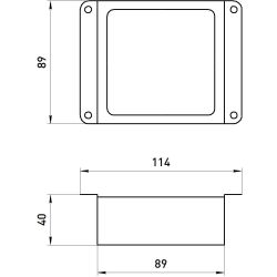 Светильник светодиодный ЭРА Грильято SPO-646-3-4K-B6 36Вт 4000К 89х89мм Домино 100х100 черный 6 кубиков драйвер | Светильники с внутренним драйвером