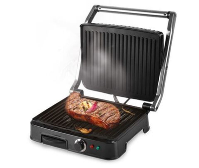 Контактный гриль Centek CT-1464 2000 Вт, жаровня 297х235 мм, антипригар, нагрев 240 гр, нерж отделка