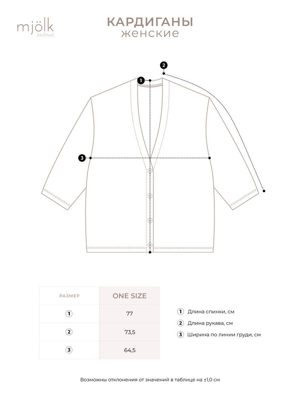 Кардиган женский Mjölk Белый, уценка