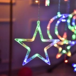 Гирлянда занавес Месяц и звезда 6х6