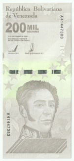 Venezuela, 200 000 Bolívares, 2020, UNC