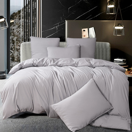 КПБ Однотонный Сатин CS057, 2 спальный, наволочки 50-70 2 шт