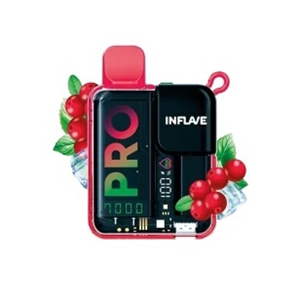 Inflave Pro Клюква мята 7000 купить в Москве с доставкой по России
