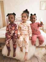 Пижама для девочки Next B30-731, 3 шт., Бордовый, Розовый, Кремовый