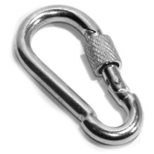 Карабин с фиксатором, оцинк. 4