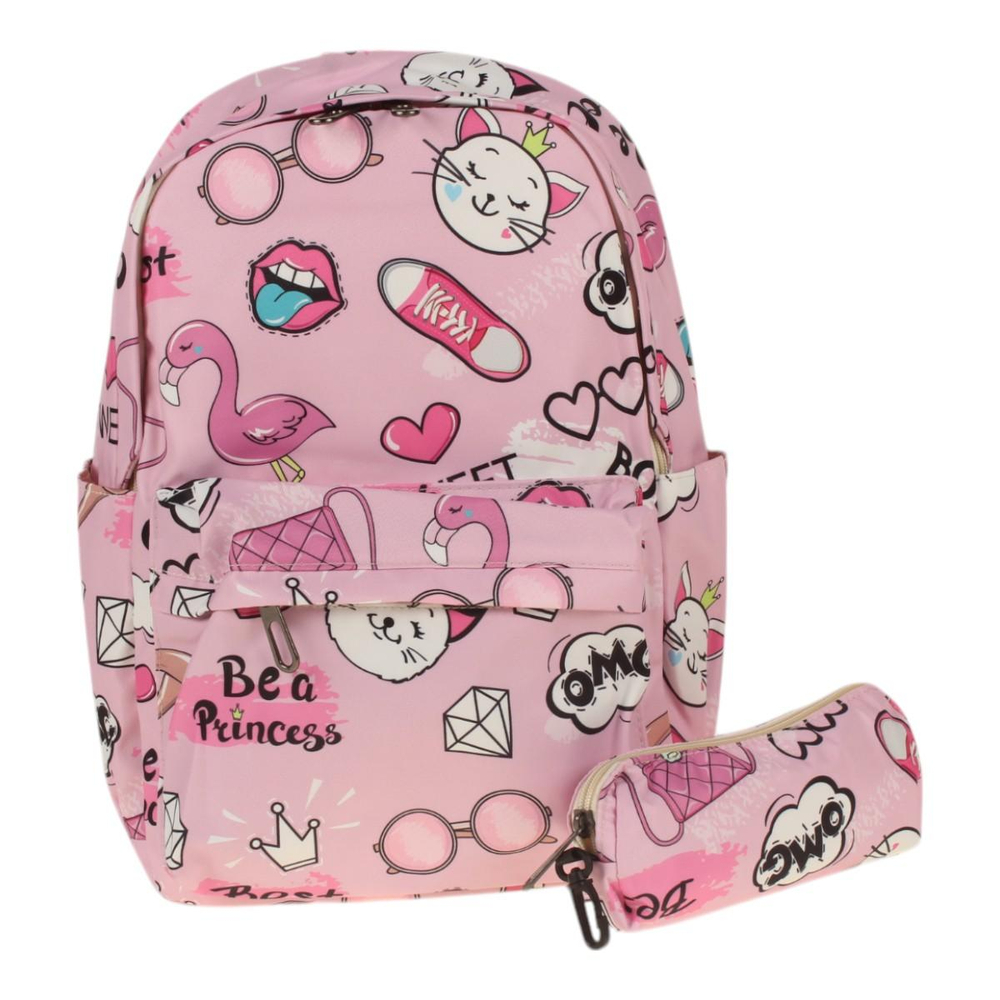 Рюкзак молодежный, 39*28*12см, стильный, 1отделение+Пенал