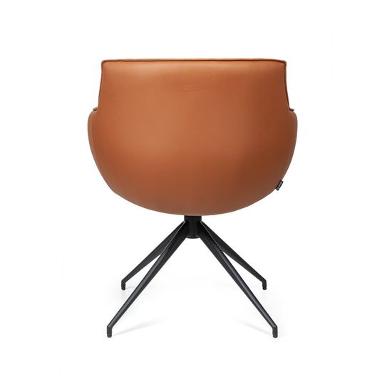 Полукресло крутящееся Sofia, экокожа soft-touch, терракот