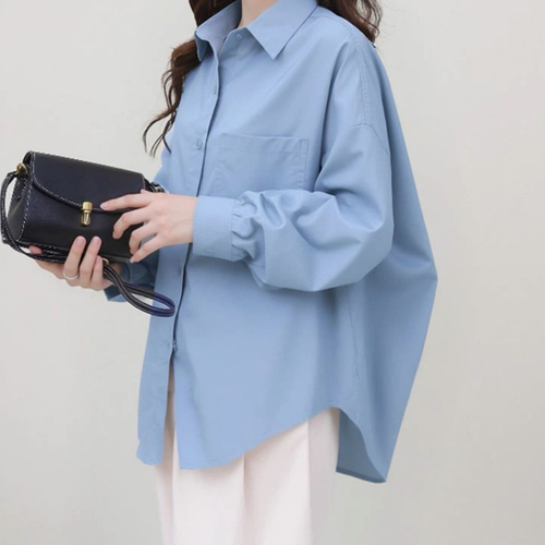 Женская рубашка оверсайз