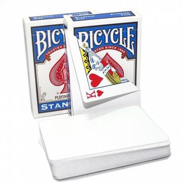 Карты "Bicycle Blank Back Standard Face red/blue"