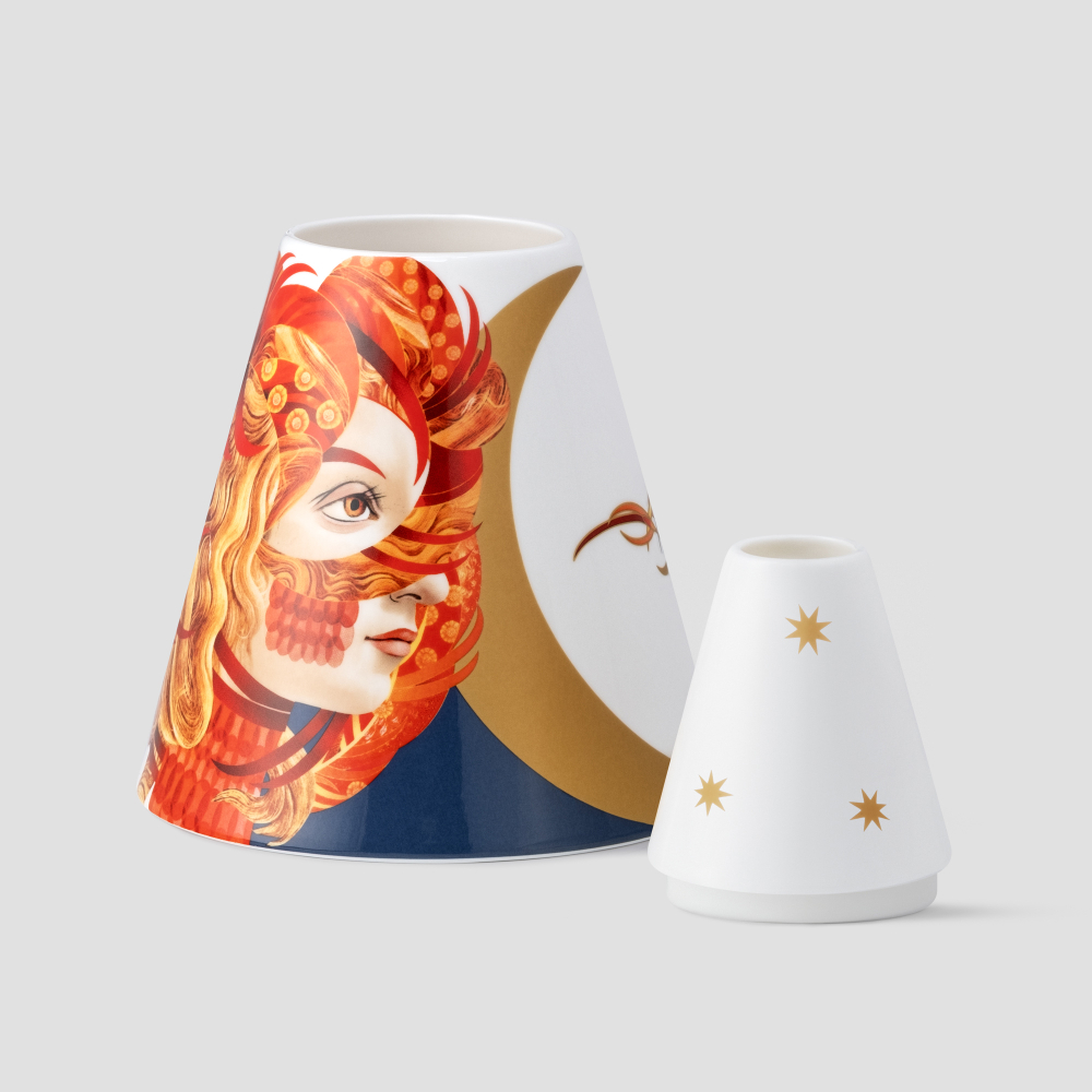 Мультиваза Farforite «Жар-птица» 1200 мл в подарочной коробке