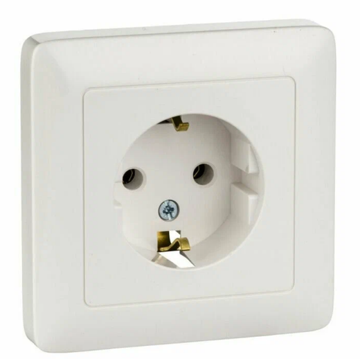 Розетка накладная 1-местная без заземления 16А внутренняя