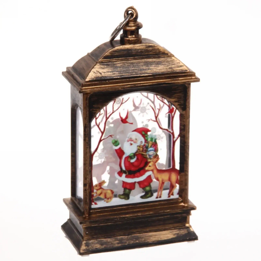 Сувенир с подсветкой «Дед Мороз» 12*7 см, бронза