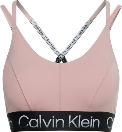 ТОП теннисный Calvin Klein WO High Support Sports Bra - silver pink