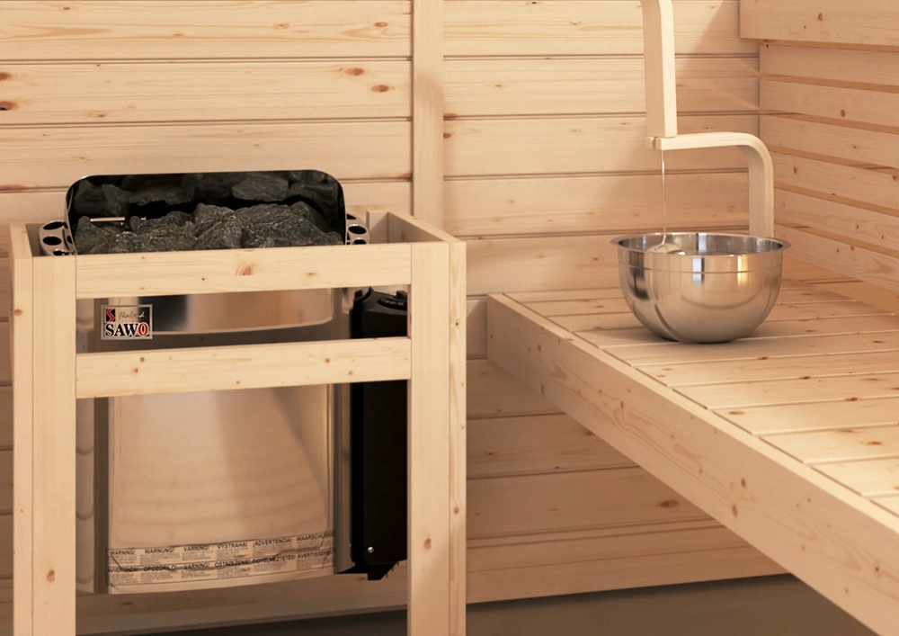 Электрическая печь SAWO SCANDIA SCA-90NB-Z (9 кВт, встроенный пульт, внутри оцинковка, снаружи нержавейка)