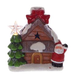 GAEM Фигурка декоративная "Домик" с подсветкой (2xLR44), L14 W7 H14,5 см, 2в.