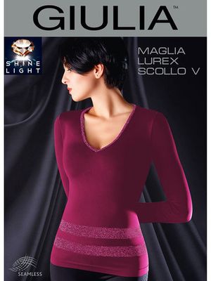 Футболка Maglia Lurex Scollo V Giulia