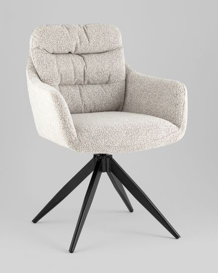 Стул обеденный поворотный Amy светло-серый