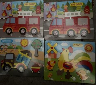 Развивающая игрушка деревянная Пазл большой, C-41874