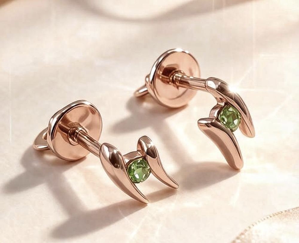 Ювелирные серьги из серебра 925 пробы