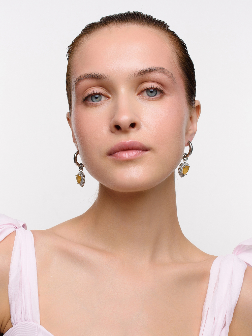 Серьги "Soul Yellow Matte" Silver