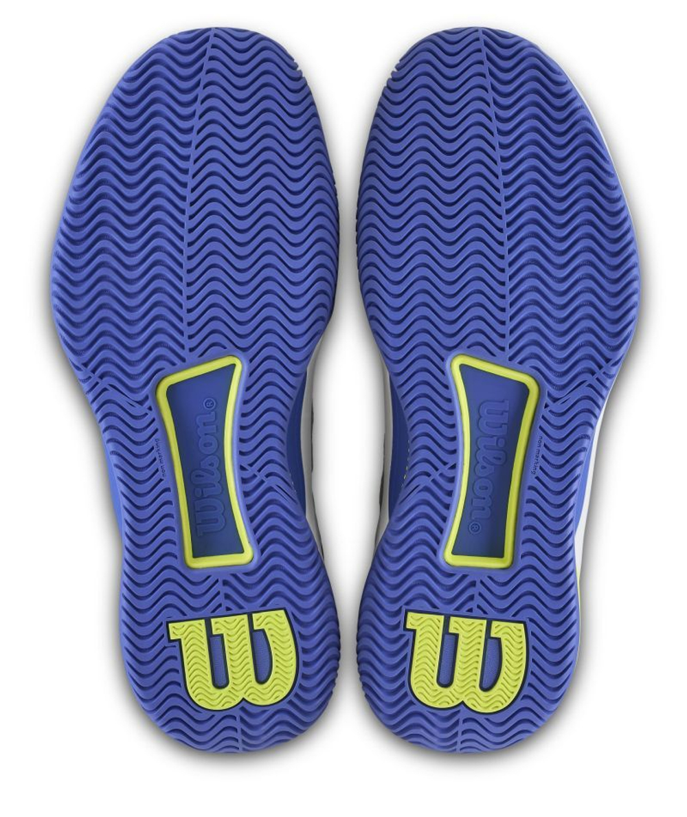Женские теннисные кроссовки Wilson Intrigue Tour - white/amparo blue/safety yellow