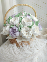 Корзина «Пионы» 27 см