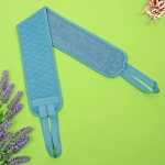 Мочалка для тела «Premium - Laguna», цвет лазурно - серый, 9*82см